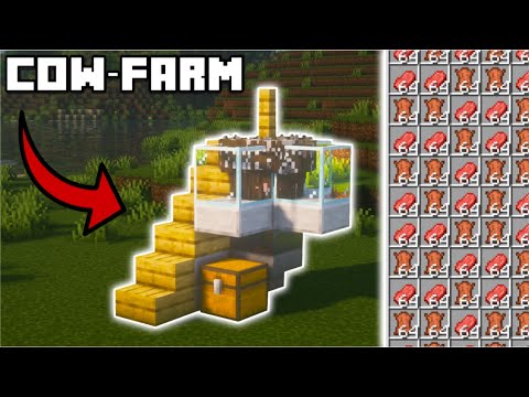 MINECRAFT: Simple Compact COW-FARM! (1.20) [Quick Tutorial]