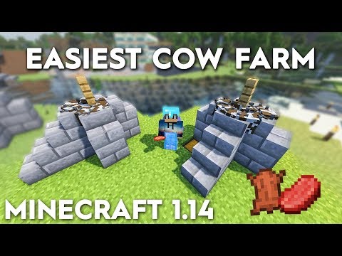 Minecraft Easiest Cow Farm - Compact and Simple! 1.20+