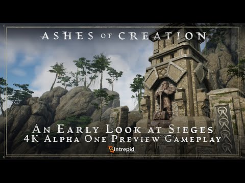 Ashes of Creation - Early Siege Gameplay in 4K