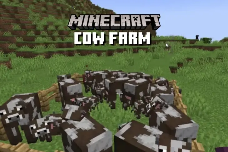 Cow Farm in Minecraft 