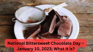 National Bittersweet Chocolate Day – January 10, 2023; What it is