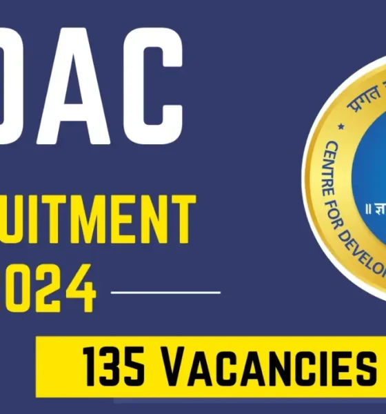 c-dac recruitment